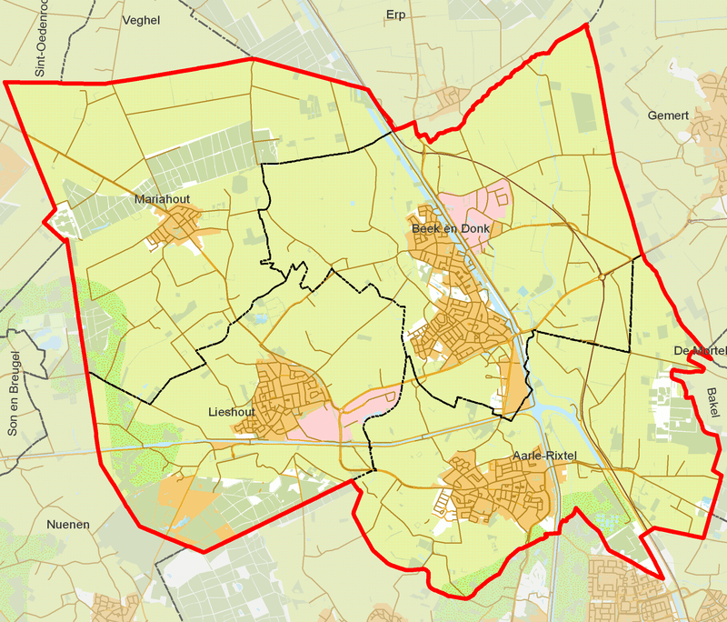 woonplaatsen Gemeente Laarbeek