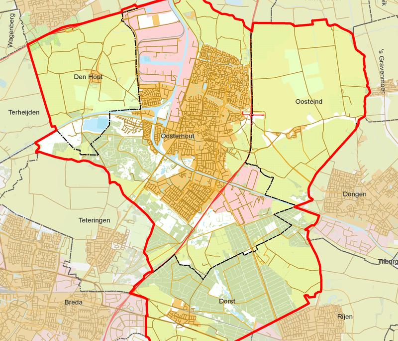 woonplaatsen Gemeente Oosterhout