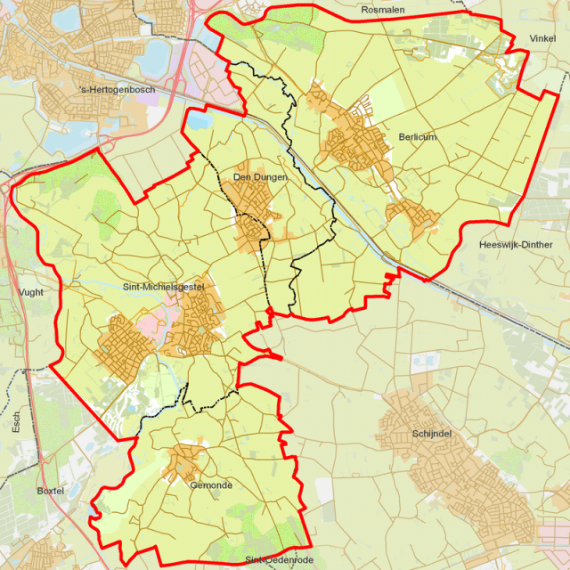 woonplaatsen Gemeente Sint-Michielsgestel