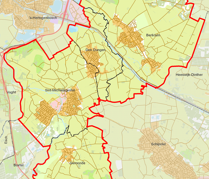 woonplaatsen Gemeente Sint-Michielsgestel