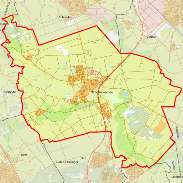 woonplaatsen Gemeente Sint-Oedenrode