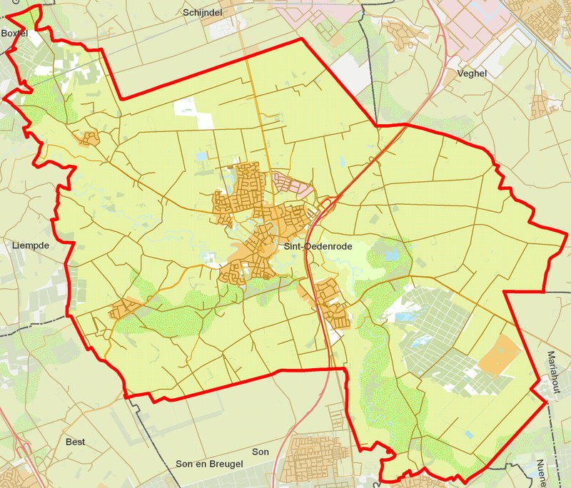woonplaatsen Gemeente Sint-Oedenrode