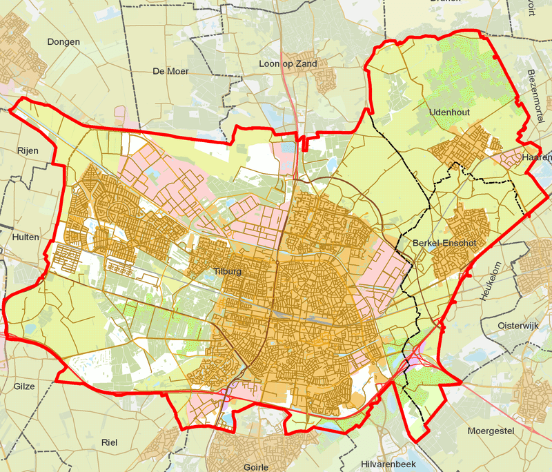 woonplaatsen Gemeente Tilburg